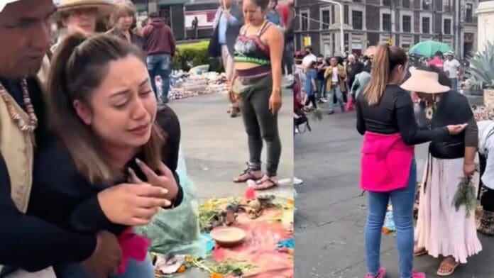Video: Mujer rompe en llanto mientras se hacía una 