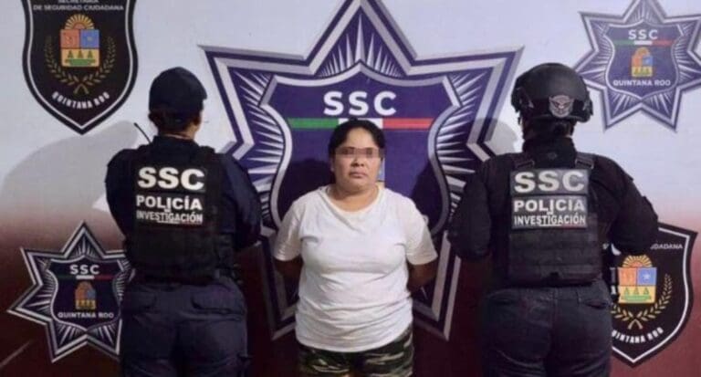 Violencia en Cancún; detienen a mujer que golpeó a hombre con una piedra y a sujeto que atacó a otro con cuchillo.