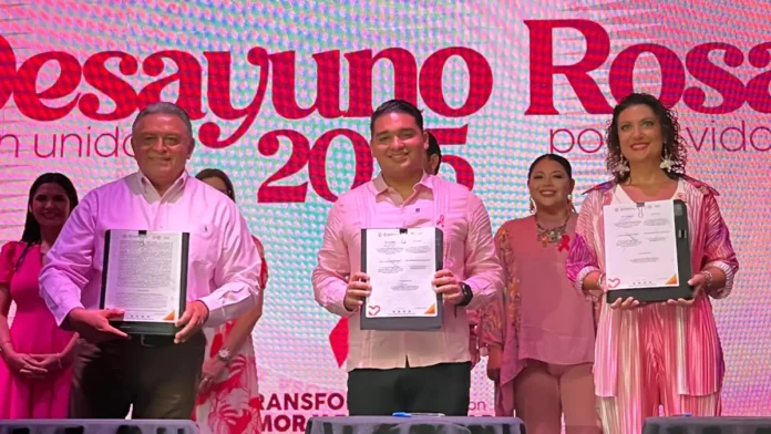 Firma AMEXME Riviera Maya convenio con DIF Playa del Carmen para impulsar el “Carril Rosa”