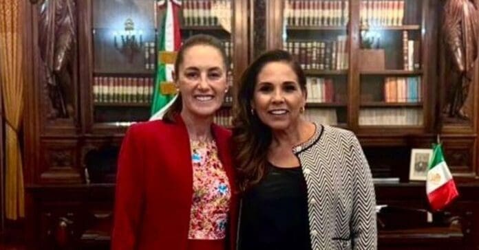 Se reune nuevamente la gobernadora Mara Lezama con la presidenta de Mexico Claudia Sheinbaum Se reúne nuevamente la gobernadora Mara Lezama con la presidenta de México, la doctora Claudia Sheinbaum Pardo.