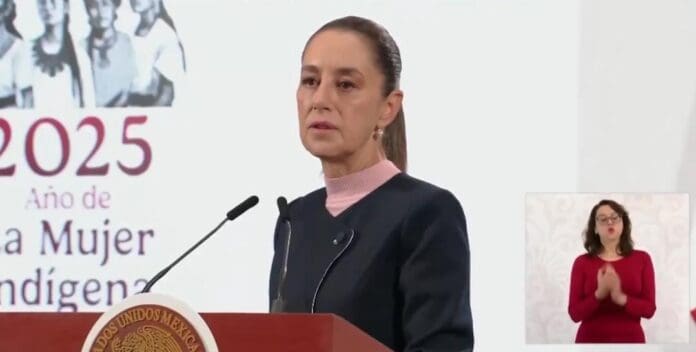 Rechaza la presidenta Claudia Sheinbaum Pardo la decisión de los Estados Unidos de cancelar 13 rutas al AIFA.