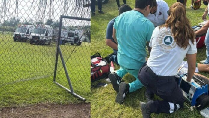 Joven de 14 años sufre un paro cardíaco tras recibir un balonazo durante partido de futbol en Colima