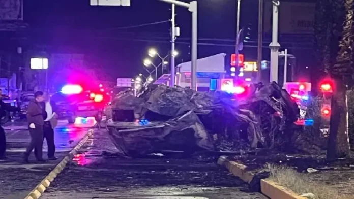 Mueren cinco personas y una queda grave tras accidente de autos en Ciudad Juárez, Chihuahua