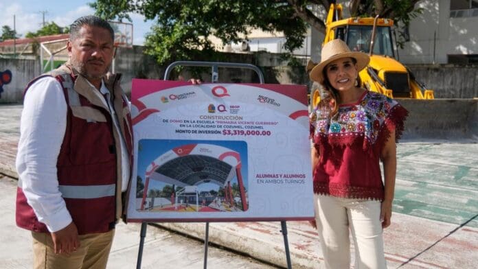 Anuncia Mara Lezama paquete de 15 domos en Cozumel para cuidar la salud y el bienestar de estudiantes