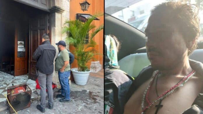 Hombre incendia iglesia y pobladores casi lo linchan en Morelia, Michoacán