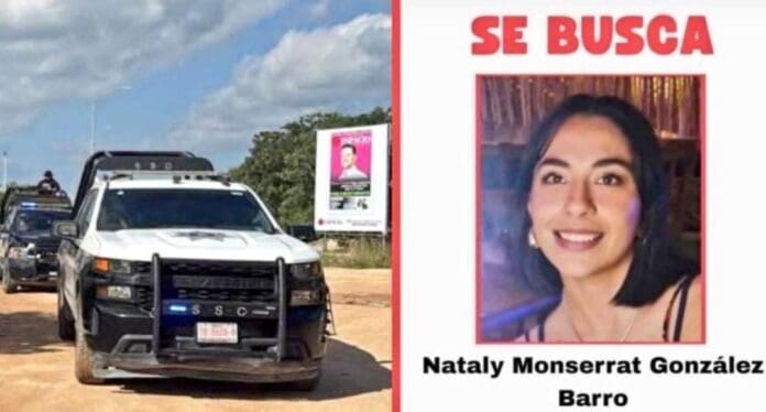 Hallan los restos de Nataly Montserrat González Barro, desaparecida en Cancún el pasado 25 de diciembre de ese año.