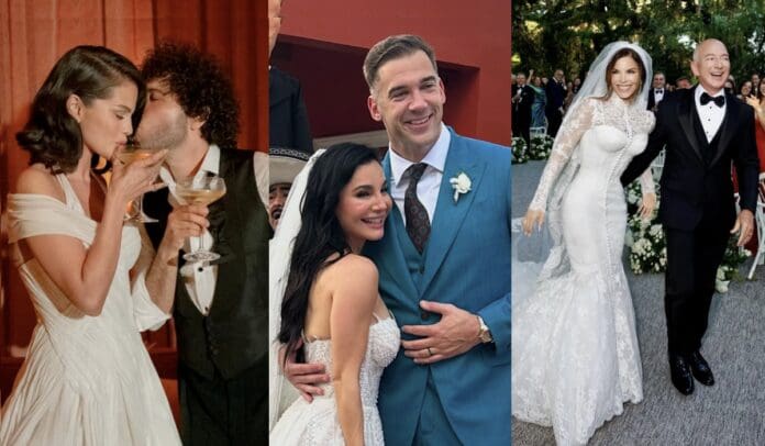 Bodas que marcaron 2025 el año del “sí, acepto” entre famosos