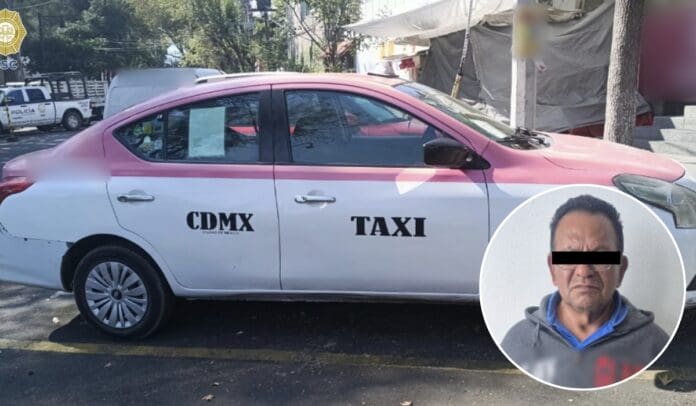 Taxista es detenido por asaltar y privar de la libertad a pasajera en la Cdmx