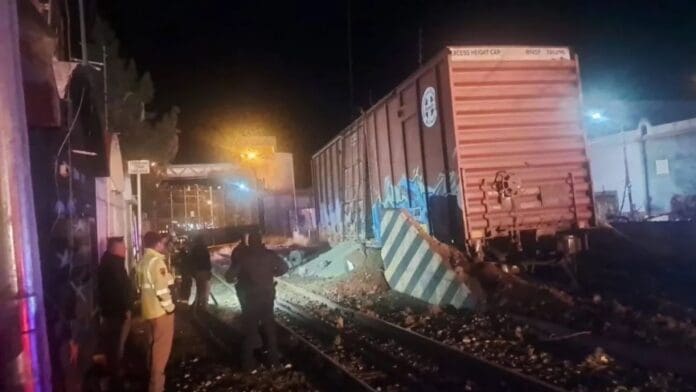 Se descarrila tren de carga en Nogales, Sonora